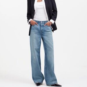 Madewell Low-Slung Baggy Jeans, Hamburg Wash, Size 32 NWT